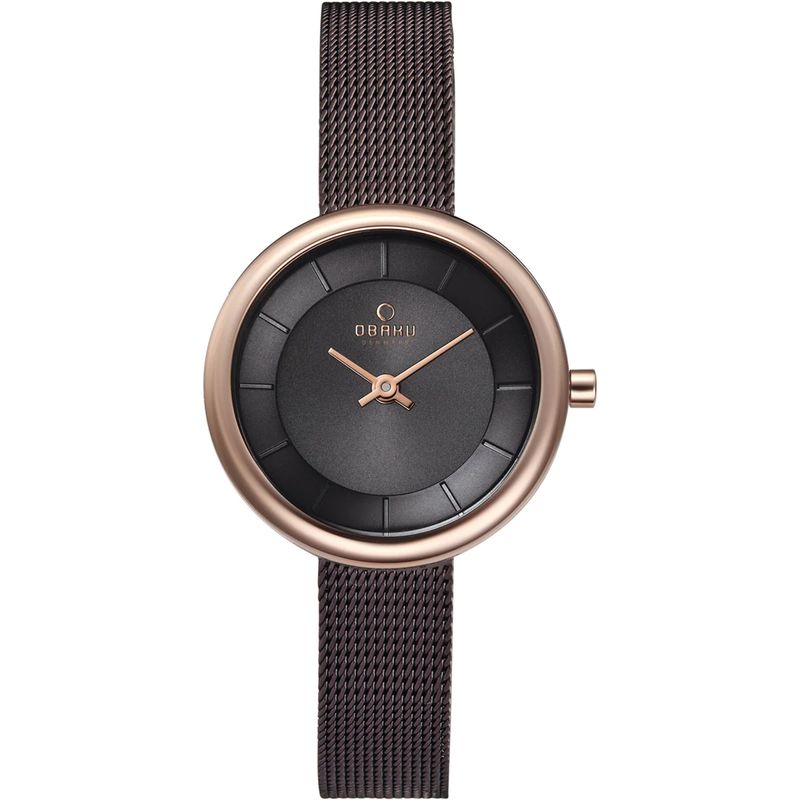 Obaku Women's Classic Black Dial Watch - V146lxvnmn